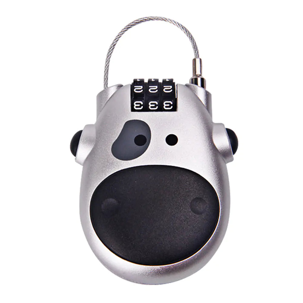Cow Retractable Wire Rope Lock and Luggage Lock
