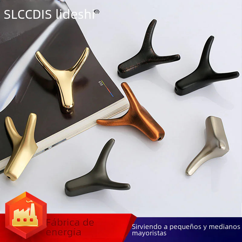 Modern Metal Wall Hooks - Nordic Horn Design