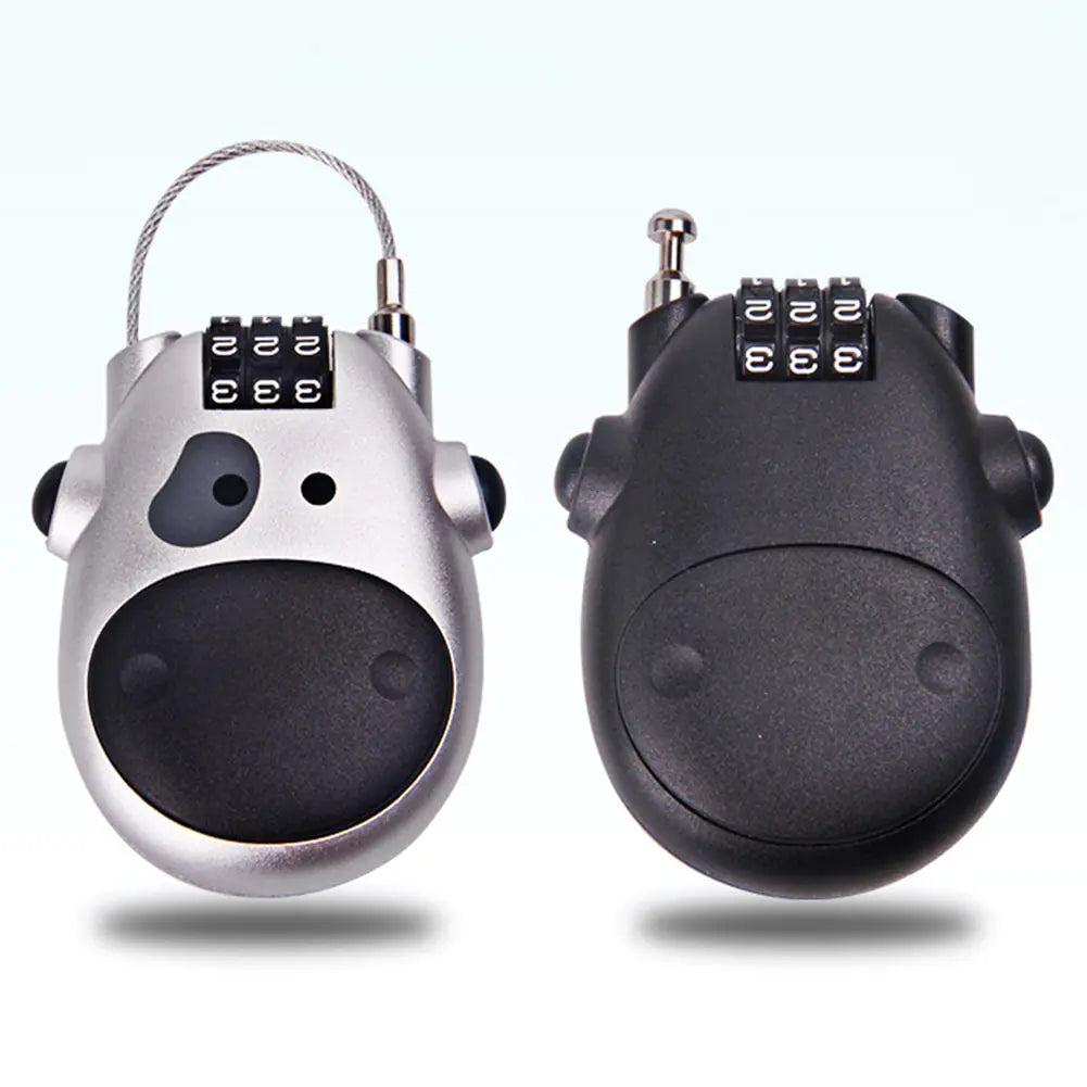 Cow Retractable Wire Rope Lock and Luggage Lock