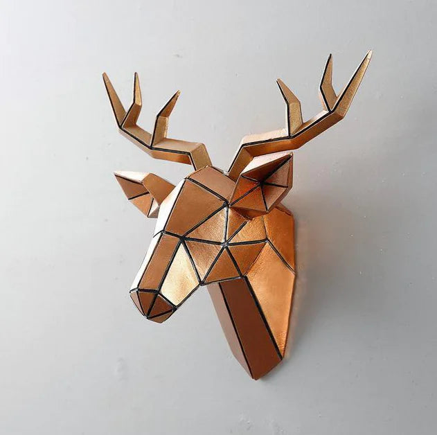 Deer Head Wall Decor with Antler Design