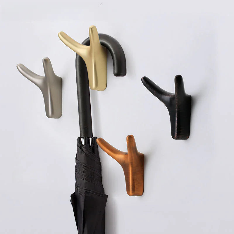 Modern Metal Wall Hooks - Nordic Horn Design