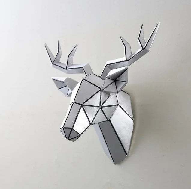 Deer Head Wall Decor with Antler Design