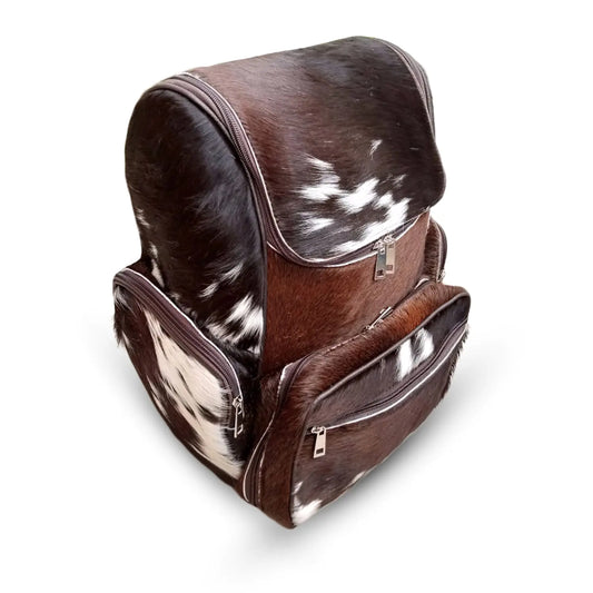 Tricolor Cowhide Backpack Hair On | Fur Leather Diaper Backpack Rucksack/Knapsack Travel Shoulder Bag/Cow Skin Baby Bags